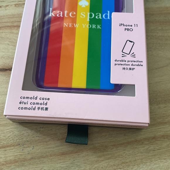 NIB Kate Spade ♠️ iPhone 11pro Pride Rainbow Phone Case 🌈 - Picture 4 of 4